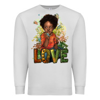 Dove Grey black afro boy love Premium Sweatshirt - NancyCooperArtShop