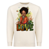 Sandshell black afro boy love Premium Sweatshirt - NancyCooperArtShop