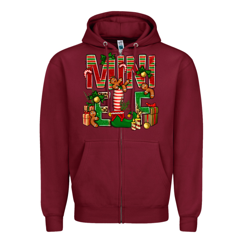 Christmas Mini Elf Zipper Hoodie by NancyCooperArtShop | Teevron