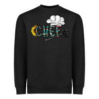 Black chef Heavyweight Sweatshirt - CowhideDigitalArt