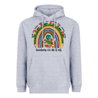 Heather Grey teachers we do it all rainbow Heavyweight Hoodie - NancyCooperArtShop