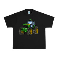 Black farm tractor Urban Heavy Tee - AdoDesignShop