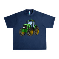 Navy farm tractor Urban Heavy Tee - AdoDesignShop