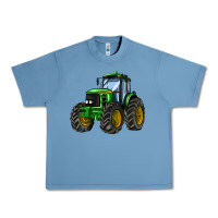 Pebble Blue farm tractor Urban Heavy Tee - AdoDesignShop