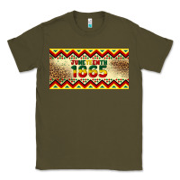 Army Green juneteenth 1865 leopard licence plate template Classic Tee - Artiststas