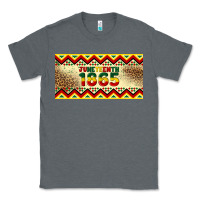 Charcoal Heather juneteenth 1865 leopard licence plate template Classic Tee - Artiststas