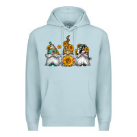 Blue Mist western sunflowers gnomes Premium Hoodie - Jasminsmagicworld