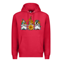 Cardinal western sunflowers gnomes Premium Hoodie - Jasminsmagicworld