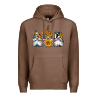 Chestnut western sunflowers gnomes Premium Hoodie - Jasminsmagicworld