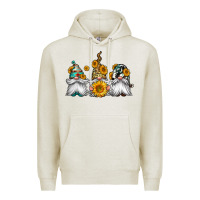 Oatmeal Heather western sunflowers gnomes Premium Hoodie - Jasminsmagicworld