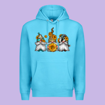 Western Sunflowers Gnomes Premium Hoodie Designed By Jasminsmagicworld