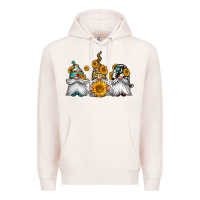 Pale Pink western sunflowers gnomes Premium Hoodie - Jasminsmagicworld