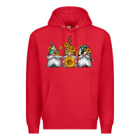 Red western sunflowers gnomes Premium Hoodie - Jasminsmagicworld
