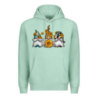 Seafoam western sunflowers gnomes Premium Hoodie - Jasminsmagicworld