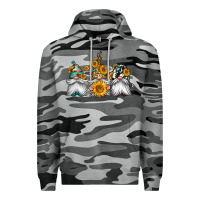 Slate Camo western sunflowers gnomes Premium Hoodie - Jasminsmagicworld