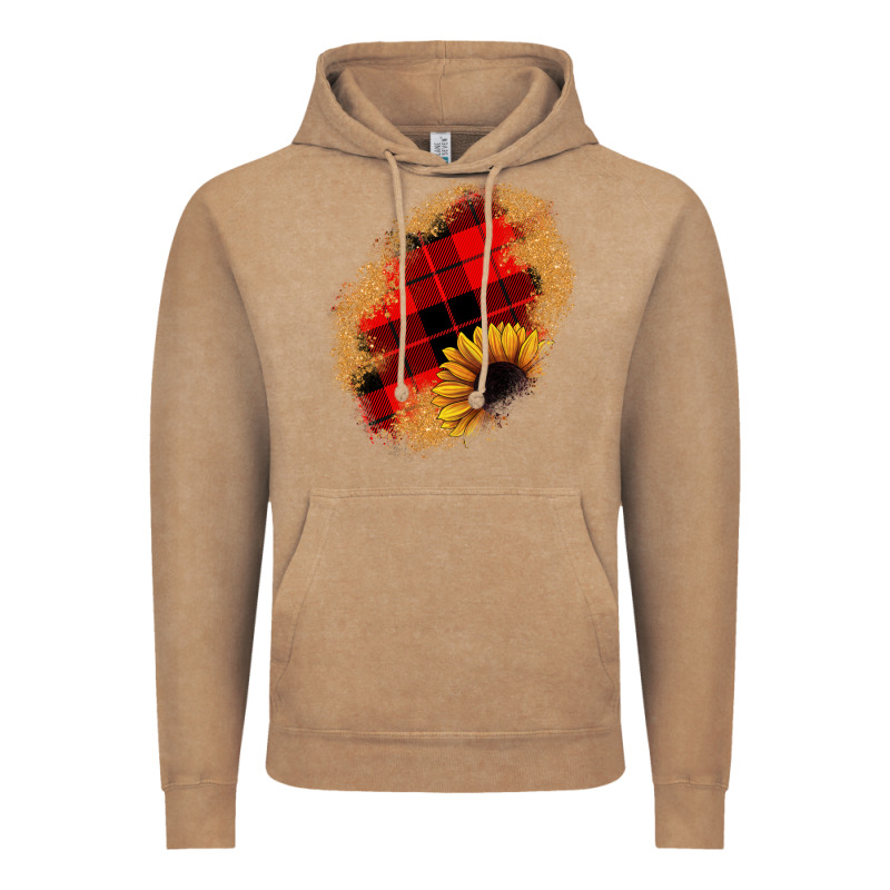 Sunflower Christmas Patch Vintage Hoodie by JahusDesignShop | Teevron