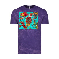 Cloud Purple firefighter elementary Vintage Tee - HRA Design Shop