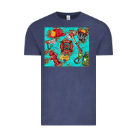 Vintage Denim firefighter elementary Vintage Tee - HRA Design Shop