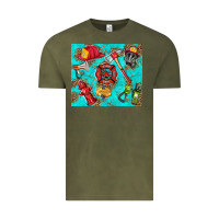 Vintage Olive firefighter elementary Vintage Tee - HRA Design Shop