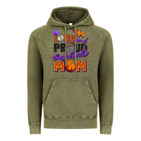 Vintage Olive loud and proud basketball mom Vintage Hoodie - Zillion Design Studio