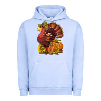 Pigment Grape Ice Thanksgiving turkey with pumpkin and sunflower Urban Hoodie - NancyCooperArtShop