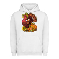 Pigment Lunar Rock Thanksgiving turkey with pumpkin and sunflower Urban Hoodie - NancyCooperArtShop