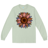 Matcha usa flag camouflage leopard sunflower Long Sleeve Tee - Artiststas
