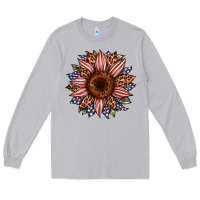Moon Dust usa flag camouflage leopard sunflower Long Sleeve Tee - Artiststas