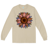 Mushroom usa flag camouflage leopard sunflower Long Sleeve Tee - Artiststas