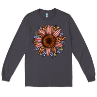 Smoke usa flag camouflage leopard sunflower Long Sleeve Tee - Artiststas