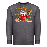 Charcoal Heather cup of chocolate and cookies Premium Sweatshirt - MaliasSmallBusiness