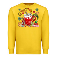 Lemon cup of chocolate and cookies Premium Sweatshirt - MaliasSmallBusiness