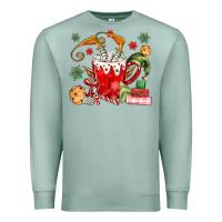 Seafoam cup of chocolate and cookies Premium Sweatshirt - MaliasSmallBusiness