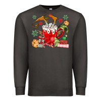Smoke cup of chocolate and cookies Premium Sweatshirt - MaliasSmallBusiness