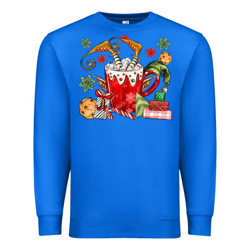 Cup Of Chocolate And Cookies Premium Sweatshirt by MaliasSmallBusiness | Teevron