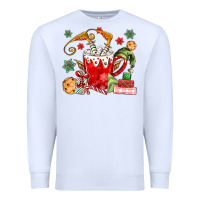 White cup of chocolate and cookies Premium Sweatshirt - MaliasSmallBusiness