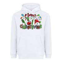 White merry christmas hair dresser Heavyweight Hoodie - MaliasSmallBusiness