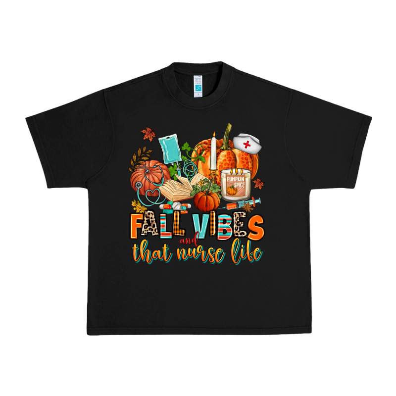 Fall Vibes And That Nurse Life Urban Heavy Tee by AdoDesignShop | Teevron