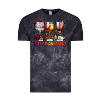 Cloud Black hallothanksmas halloween thanksgiving  christmas wine Vintage Tee - FaDigitalArtStudio