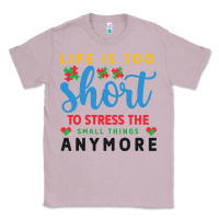 Lilac life is too to stress the small things anymo Classic Tee - CowhideDigitalArt