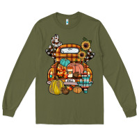 Army Green farm truck,fall Long Sleeve Tee - JahusDesignShop
