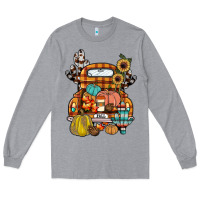 Heather Grey farm truck,fall Long Sleeve Tee - JahusDesignShop