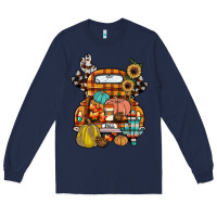Navy farm truck,fall Long Sleeve Tee - JahusDesignShop