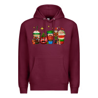 Burgundy nutcracker coffee Premium Hoodie - Jasminsmagicworld