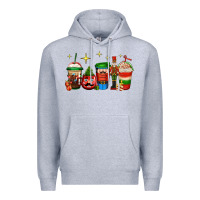 Heather Grey nutcracker coffee Premium Hoodie - Jasminsmagicworld