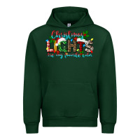 Forest Green christmas lights are my favorite Urban Hoodie - texasbilliewilder