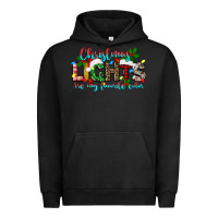 Pigment Black christmas lights are my favorite Urban Hoodie - texasbilliewilder