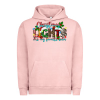 Pigment Salmon christmas lights are my favorite Urban Hoodie - texasbilliewilder