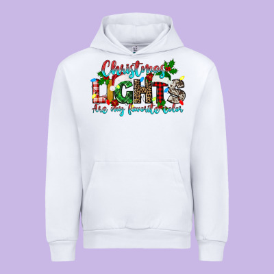 Christmas Lights Are My Favorite Urban Hoodie Designed By Texasbilliewilder