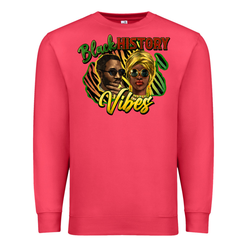 Black History Vibes Premium Sweatshirt by NancyCooperArtShop | Teevron